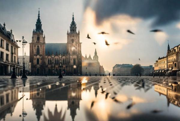 Krakow panoramic photo