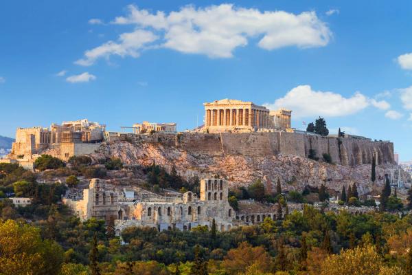 Foto panoramica di Atene