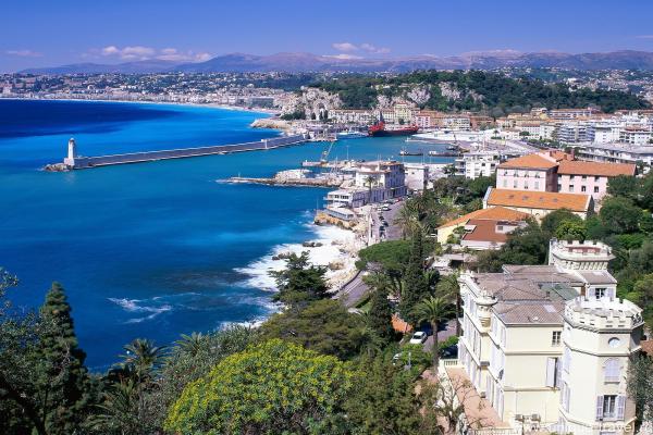 panoramische foto van cannes