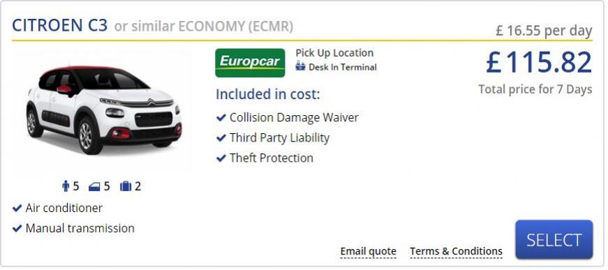 Rental Car Example