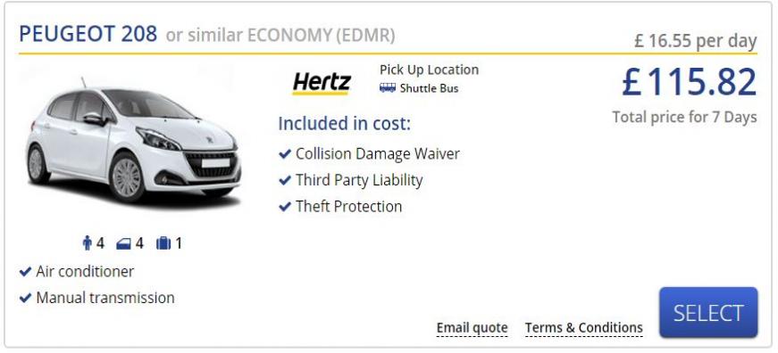 Rental Car Example