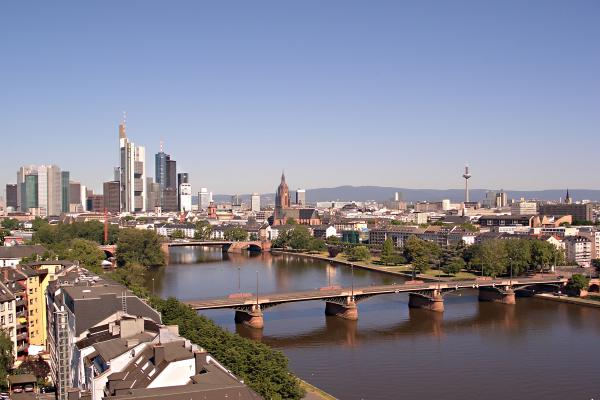 Foto panorámica de Frankfurt am Main