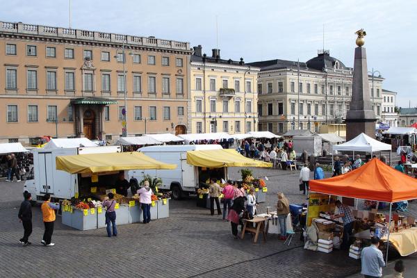 Photo de la place du marché