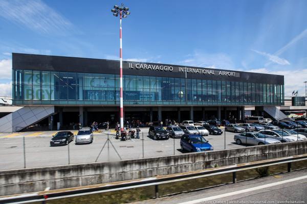 Milaan Bergamo luchthavenfoto