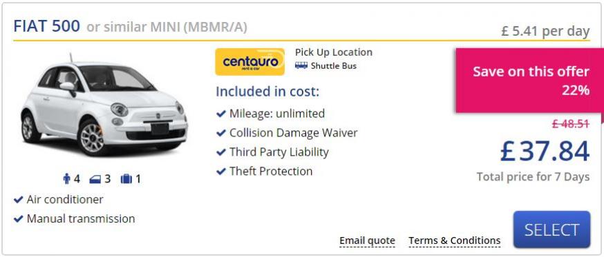 Rental Car Example