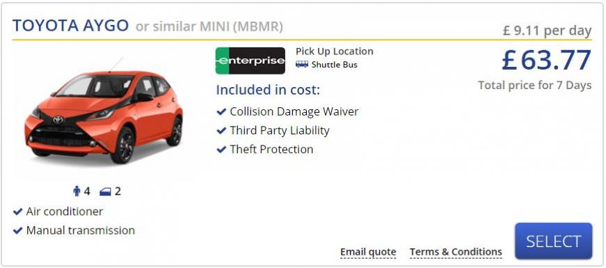 Rental Car Example