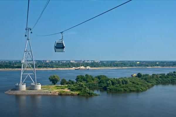 Foto del teleférico de Nizhny Novgorod