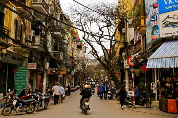 Foto del barrio antiguo de Hanoi