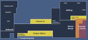 Scheme of the airport Bern Belp