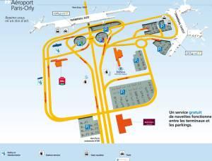 Schéma de l'aéroport d'Orly