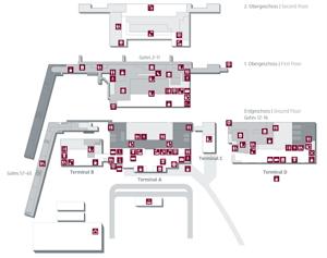 Mapa del aeropuerto de Berlín Schonefeld