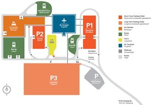 Schéma de l'aéroport international de Keflavik