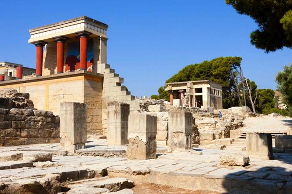 Foto del palacio de Knossos