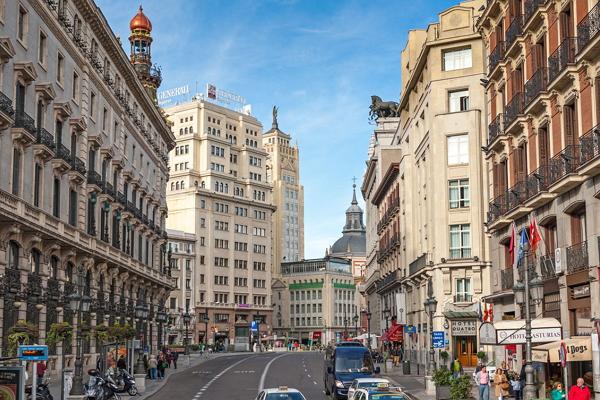 Foto panoramica di Madrid