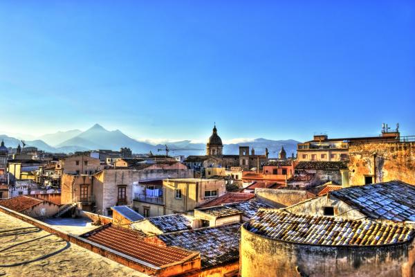Foto panoramica di Palermo