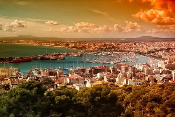 Palma de Mallorca panoramic photo