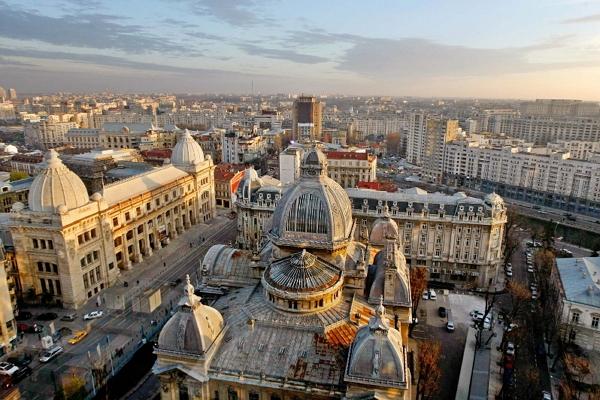 Foto panoramica di Bucarest