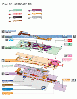 Mapa del aeropuerto de Ginebra