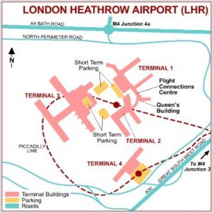 Schéma de l'aéroport d'Heathrow