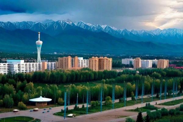 Almaty panoramic photo