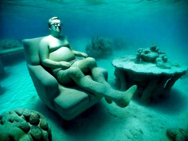 Museum of underwater sculptures photo