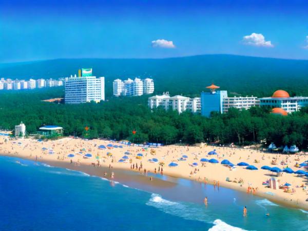 Golden Sands panoramic photo