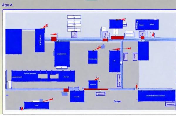 Scheme of the international airport of Podgorica