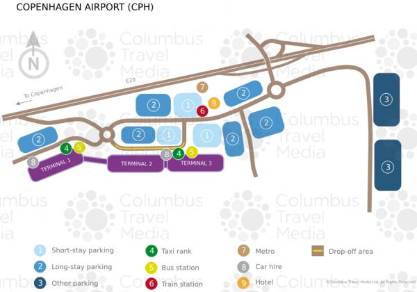 Copenhagen Kastrup Airport scheme