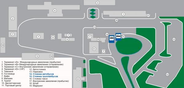 Simferopol Airport (Simferopol Airport) scheme