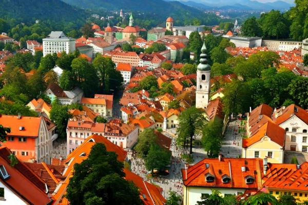 Ljubljana panoramic photo