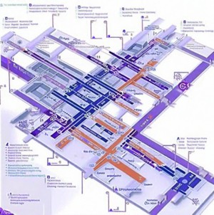 Outline of Bangkok International Airport